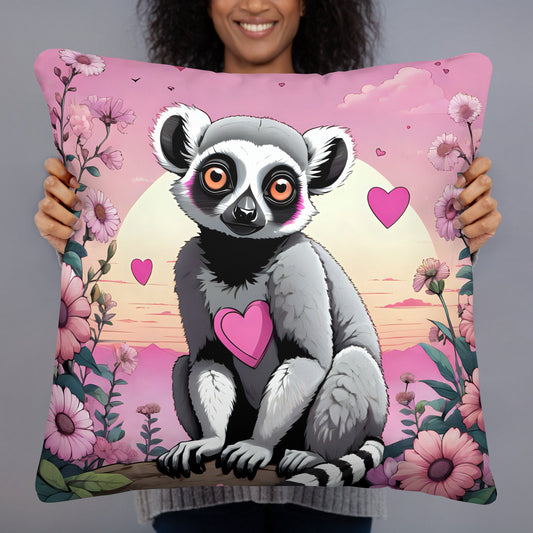 Ring Tailed Lemur Pillow