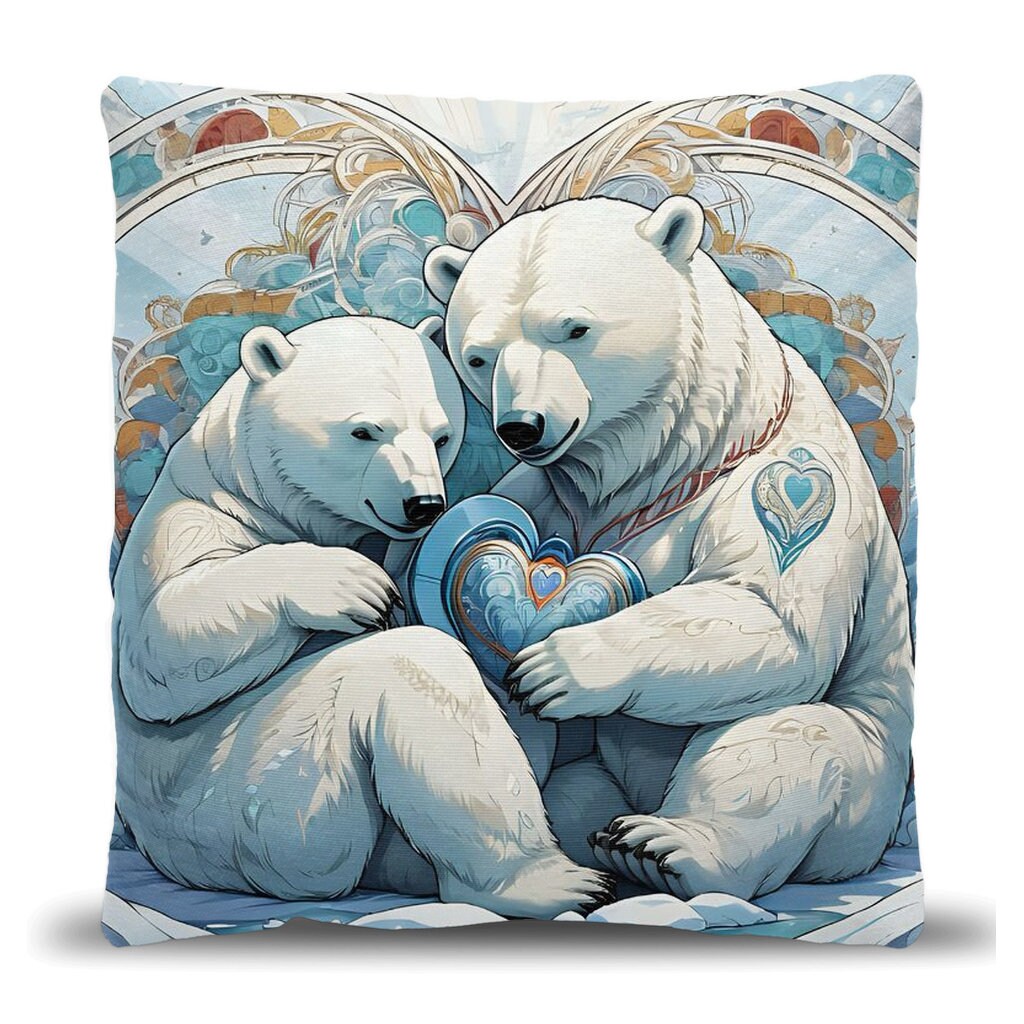 Polar Bear Woven Pillows