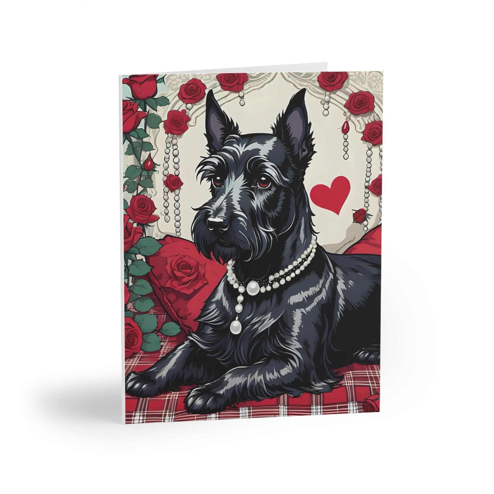 scottish terrier valentine cards (8, 16, and 24 pcs)