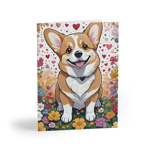 corgi valentine cards (8, 16, and 24 pcs)