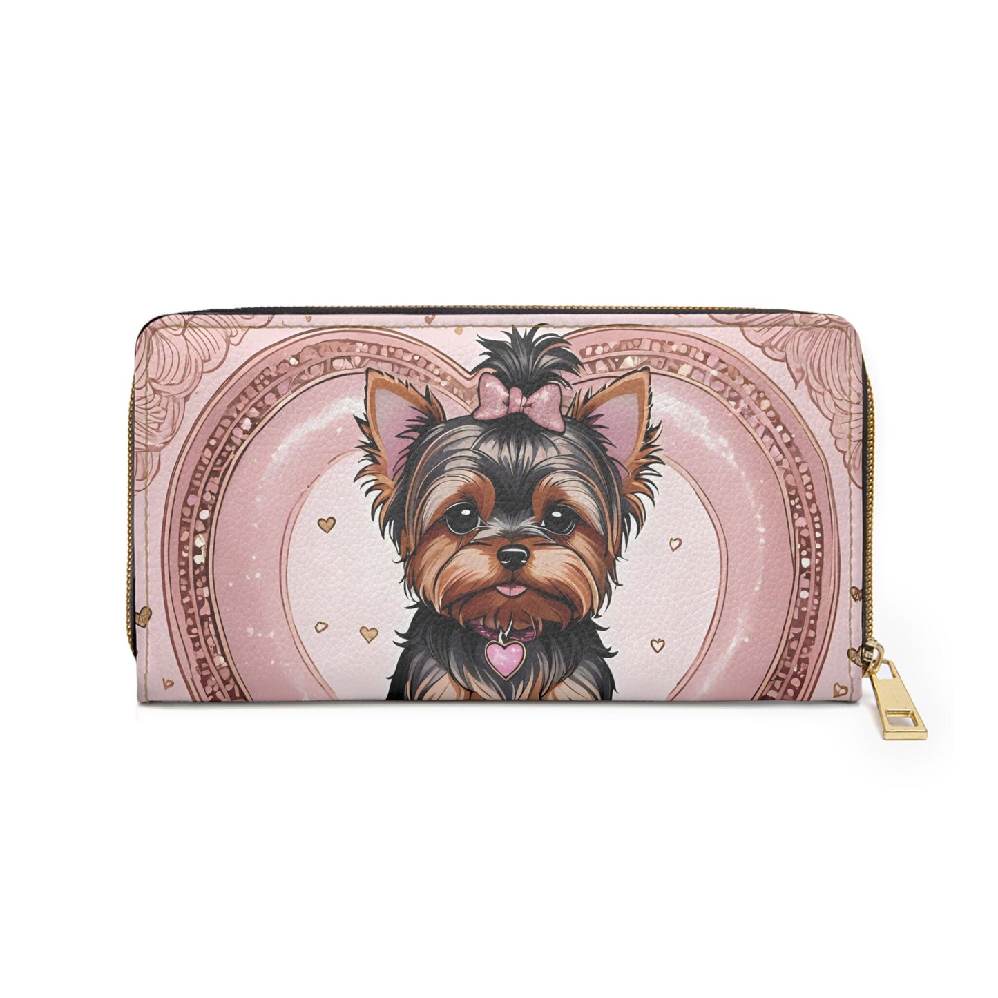 Yorkie Zipper Wallet