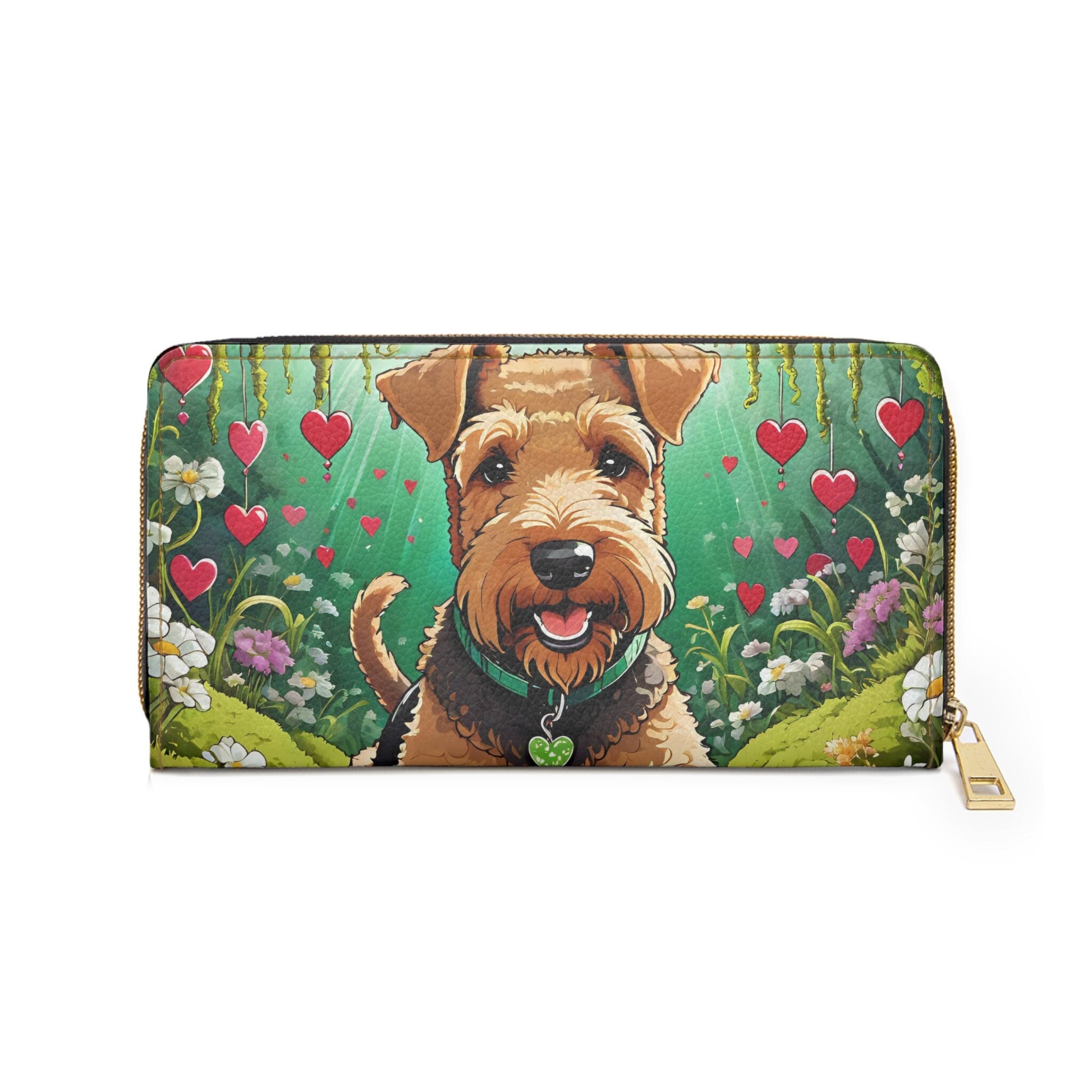 Airedale terrier Zipper Wallet