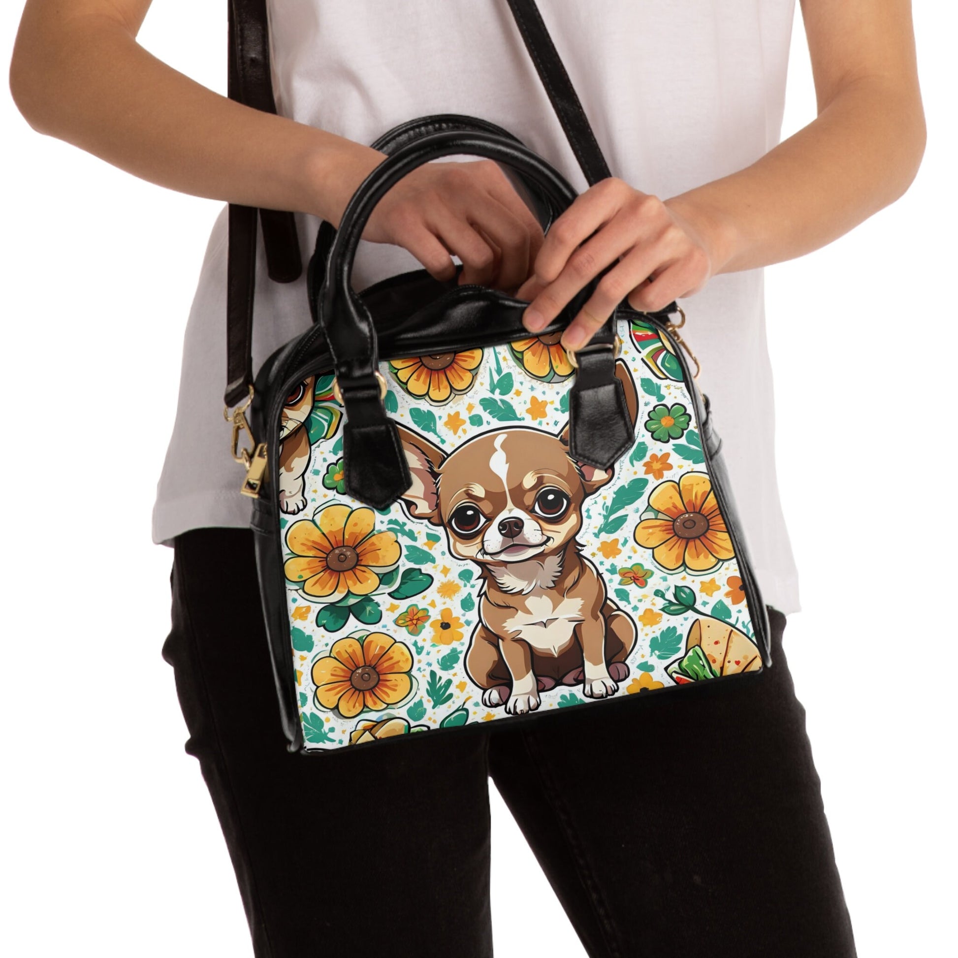 chihuahua Shoulder Handbag