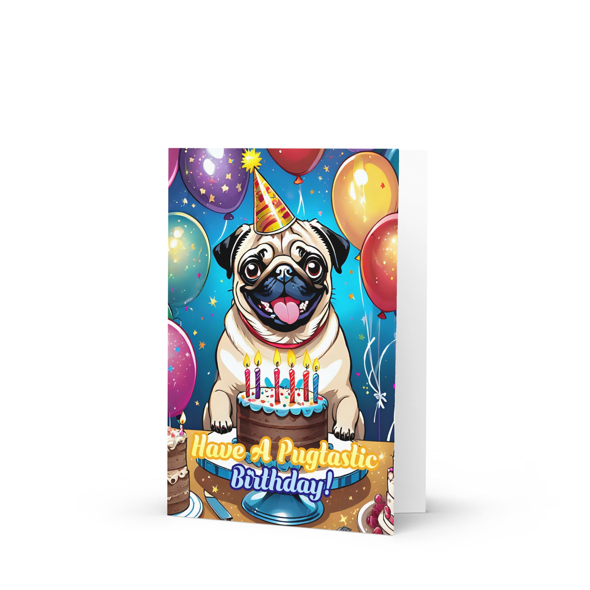 Pug Birthday Greeting card