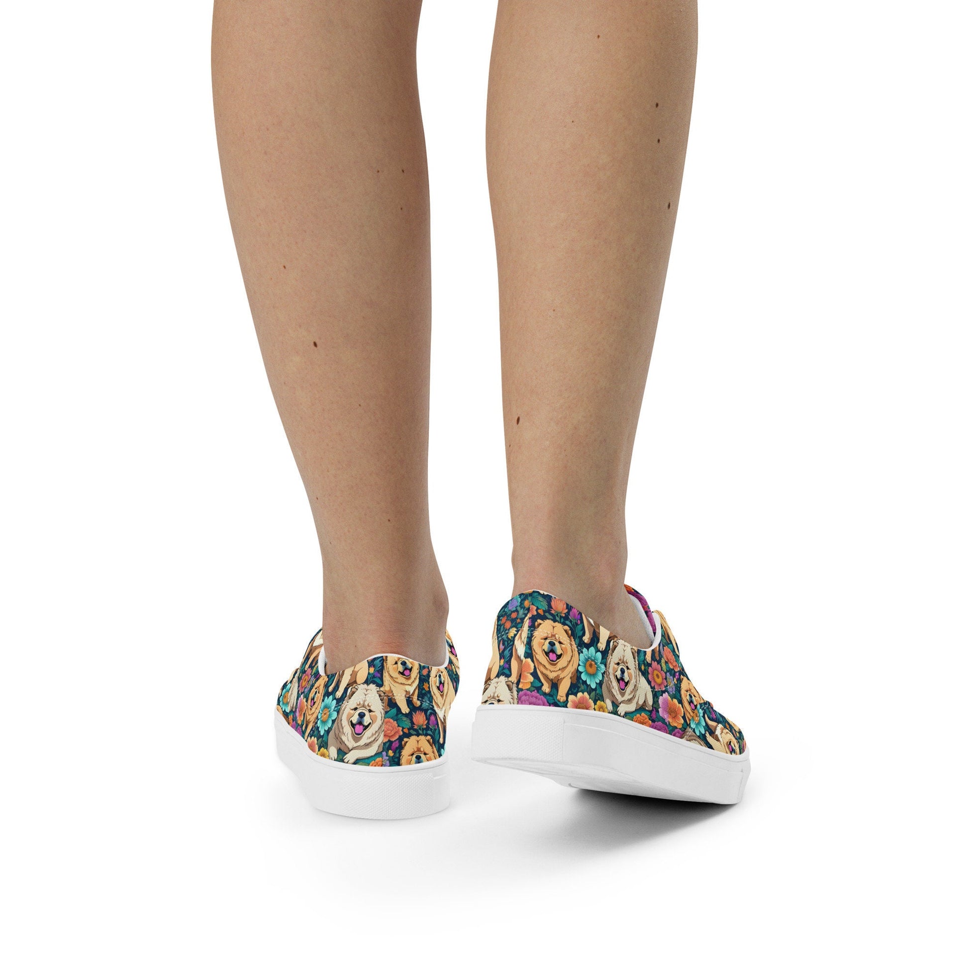 Corgi Women’s lace-up canvas shoes