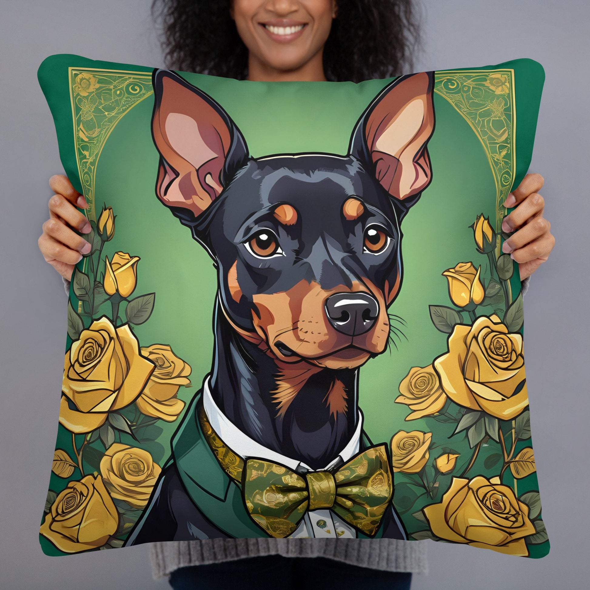 Doberman pinscher Pillow