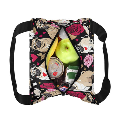 Pug Portable Tote Lunch Bag