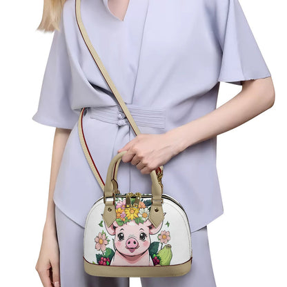 Pig handbag shell bag