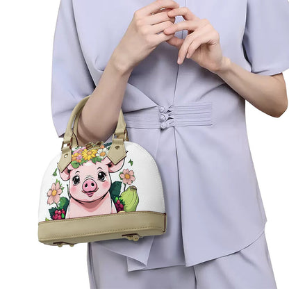Pig handbag shell bag