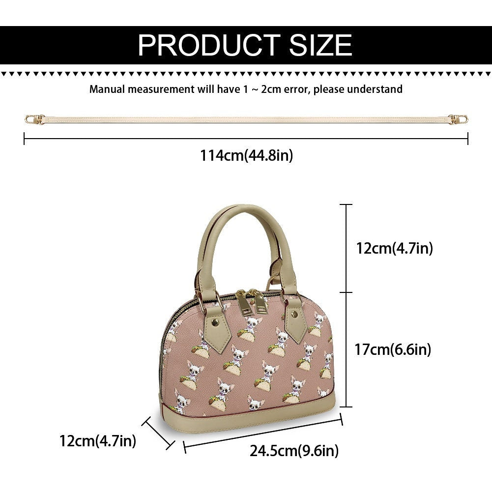 chihuahua taco handbag