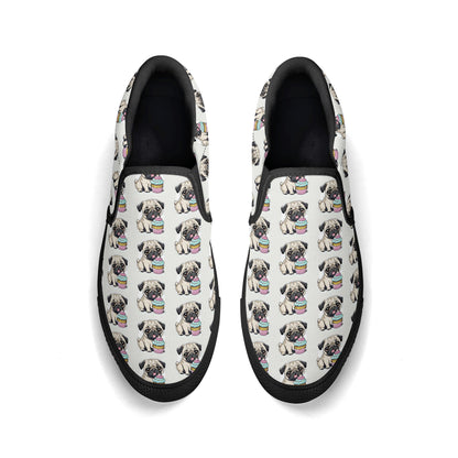 Pug Women's Slip On Shoes