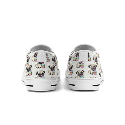 Pug Women's Slip On Shoes