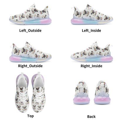 Pug Women's Rainbow Atmospheric Cushion Running Shoes