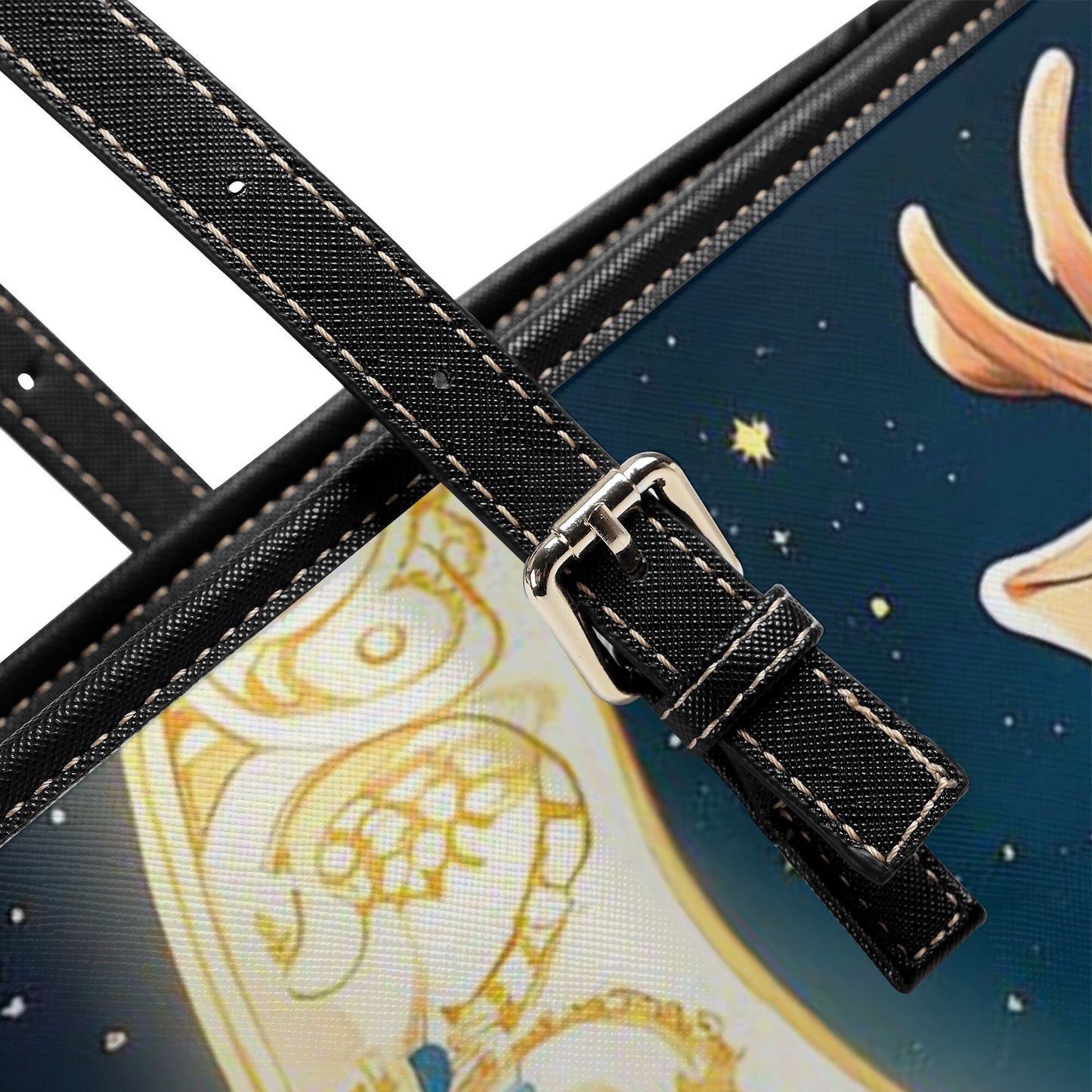 Deer Fashion PU Tote Bags