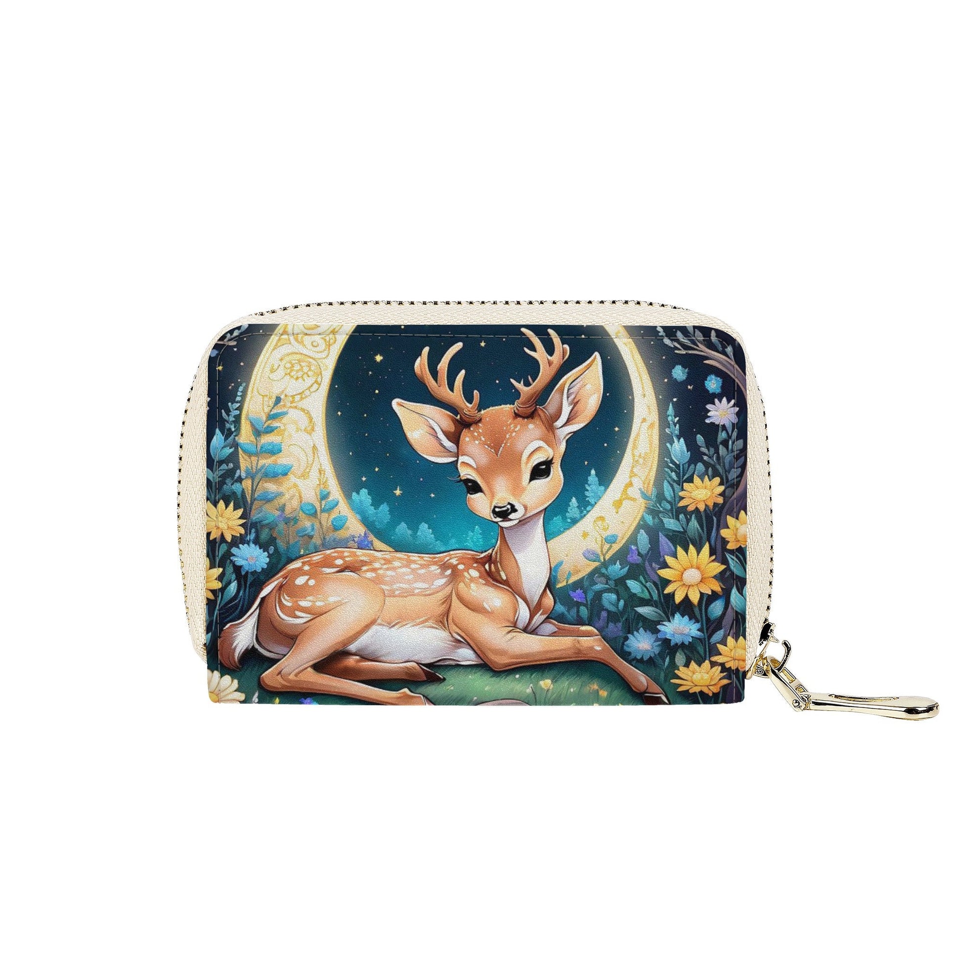 Deer Fawn Zipper Card Holder