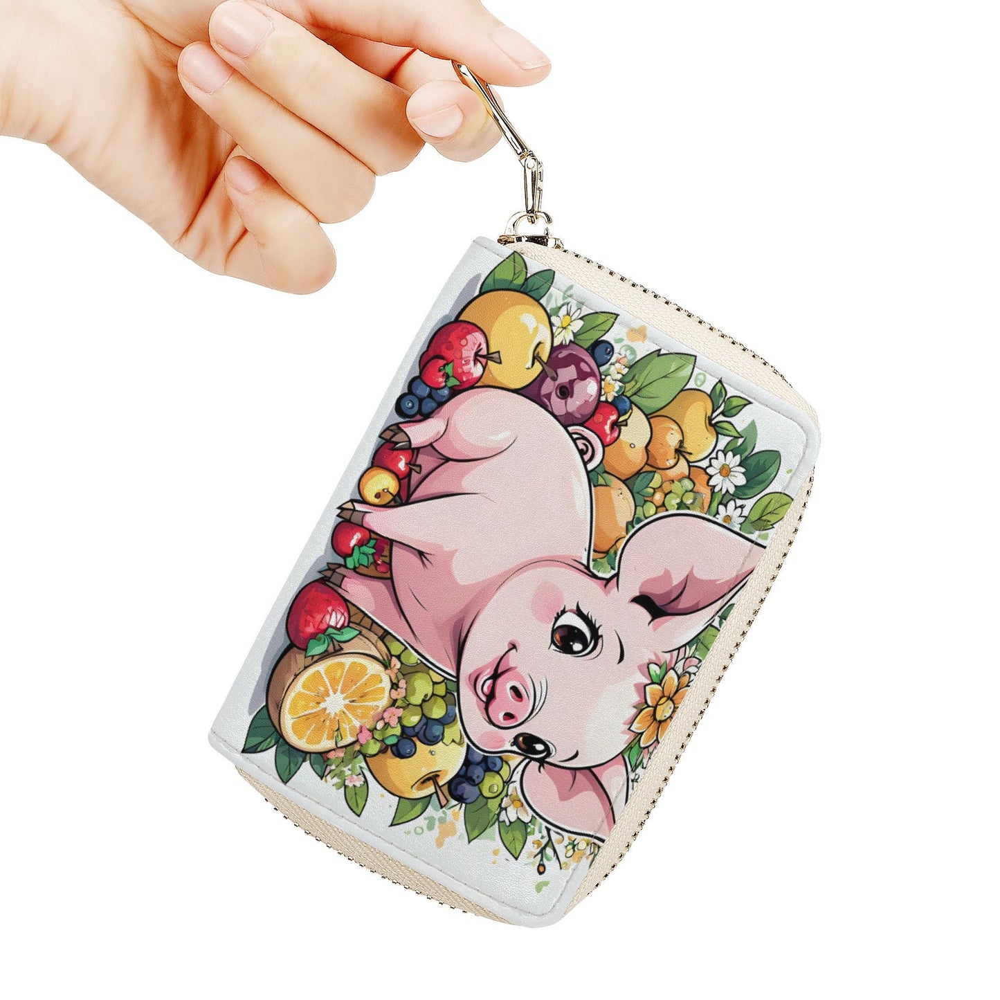 Pig Zipper Card Holder