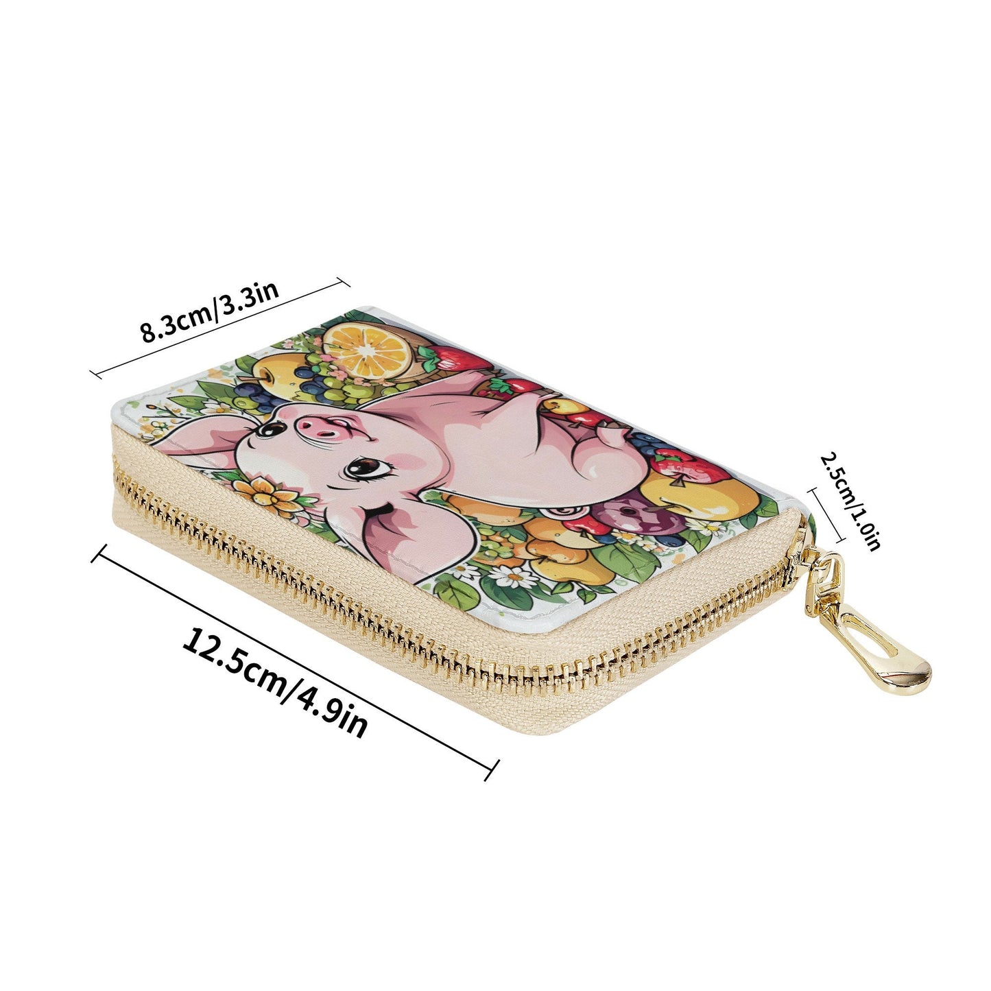 Pig Zipper Card Holder