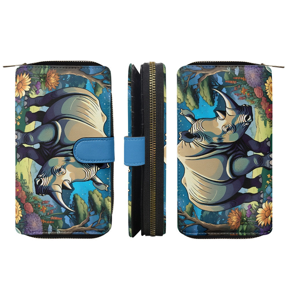 Rhino Rhinoceros Ladies Wallet