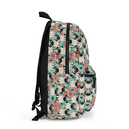 Pugs Roses Backpack