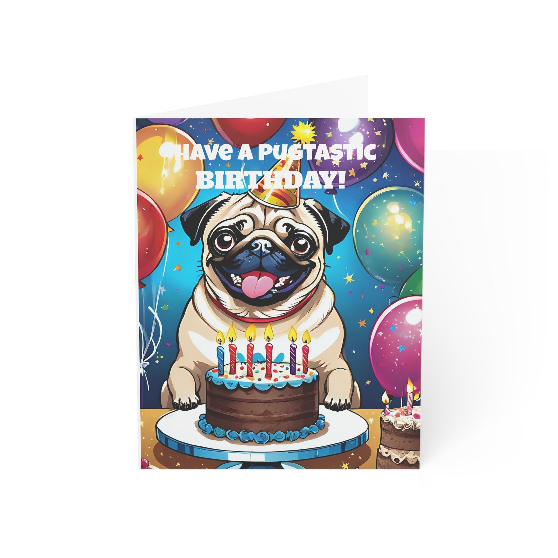 Happy Pugtastic Birthday Cards (1, 10, 30, and 50pcs)