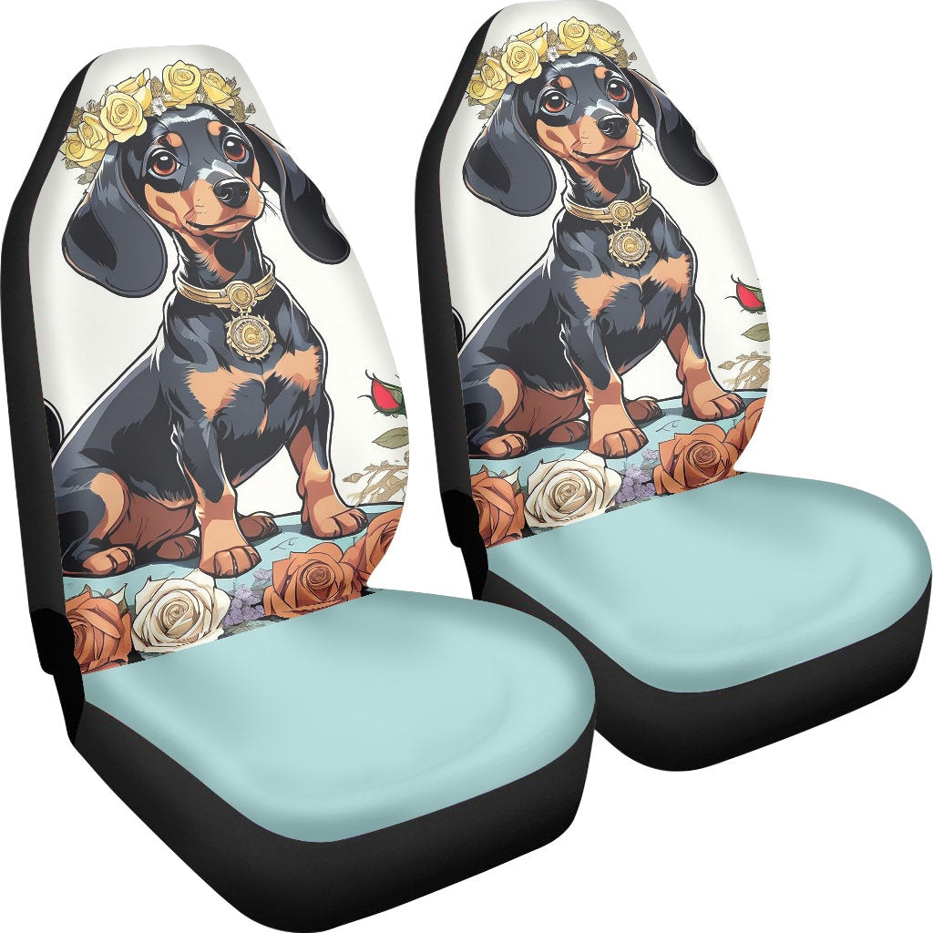 dachshund seat covers 4 color choices