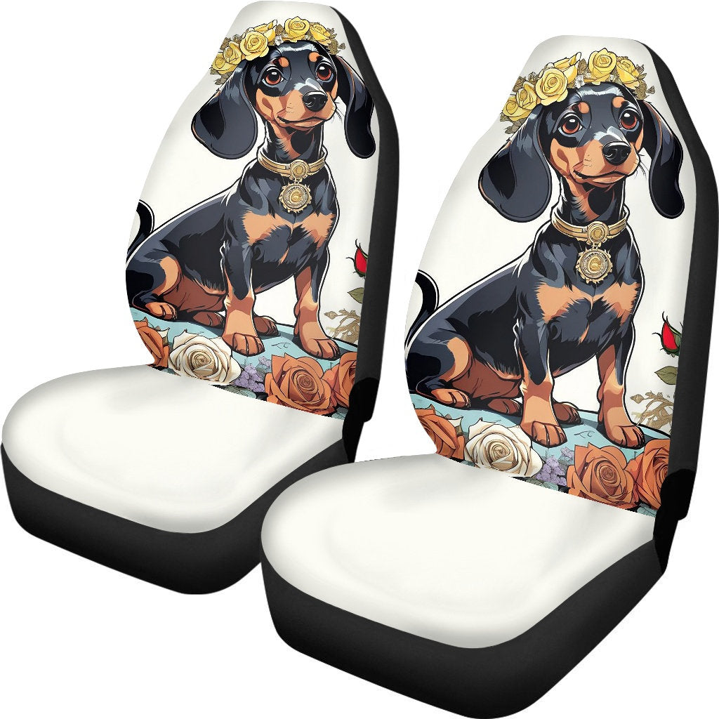 dachshund seat covers 4 color choices