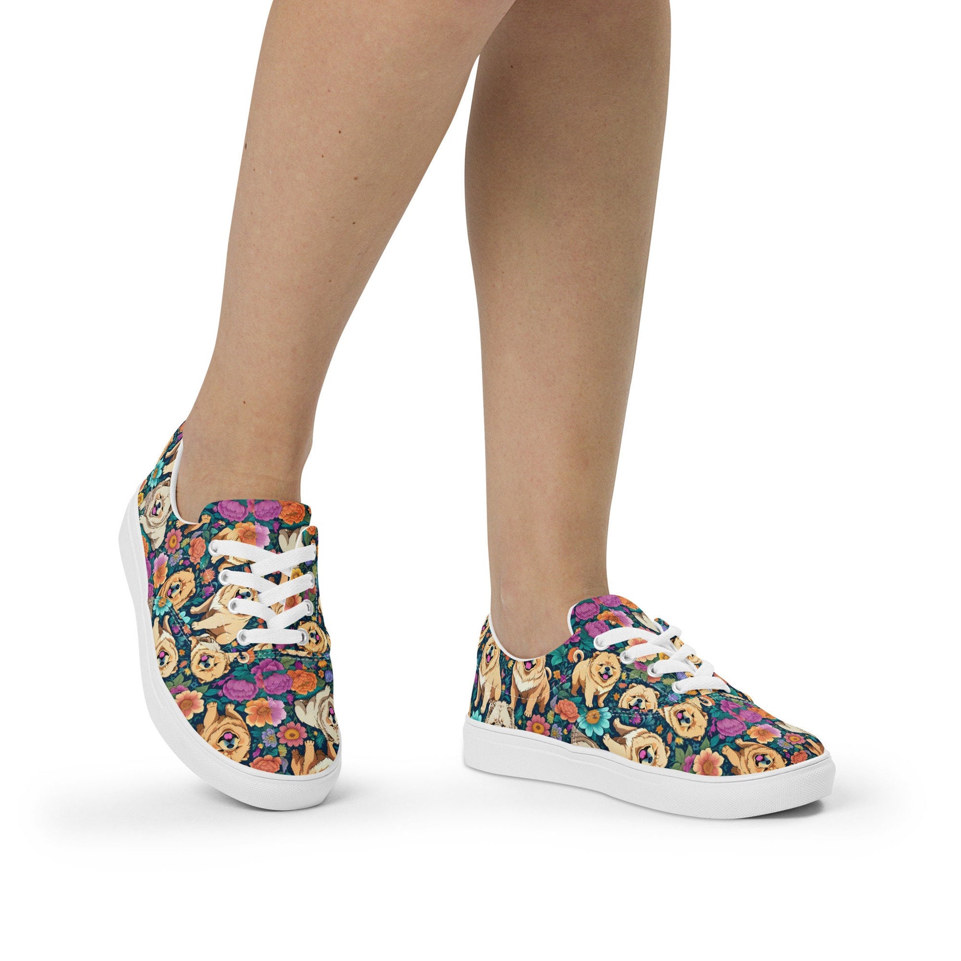 Corgi Women’s lace-up canvas shoes