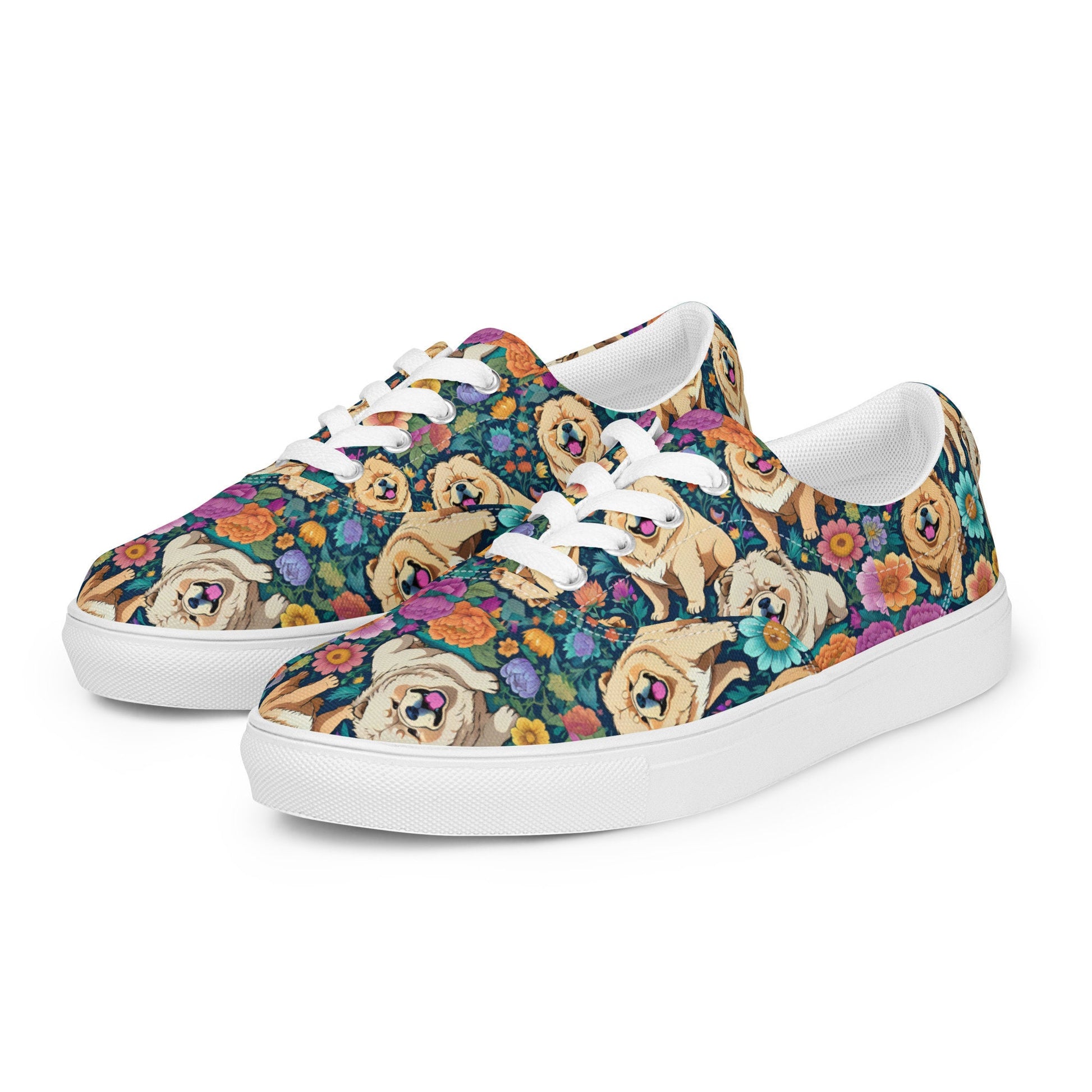 Corgi Women’s lace-up canvas shoes