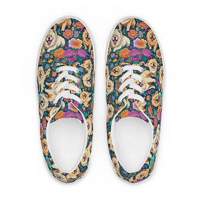 Corgi Women’s lace-up canvas shoes