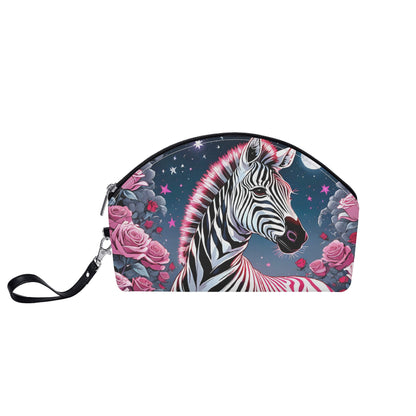 Zebra Curved Cosmetic Bag