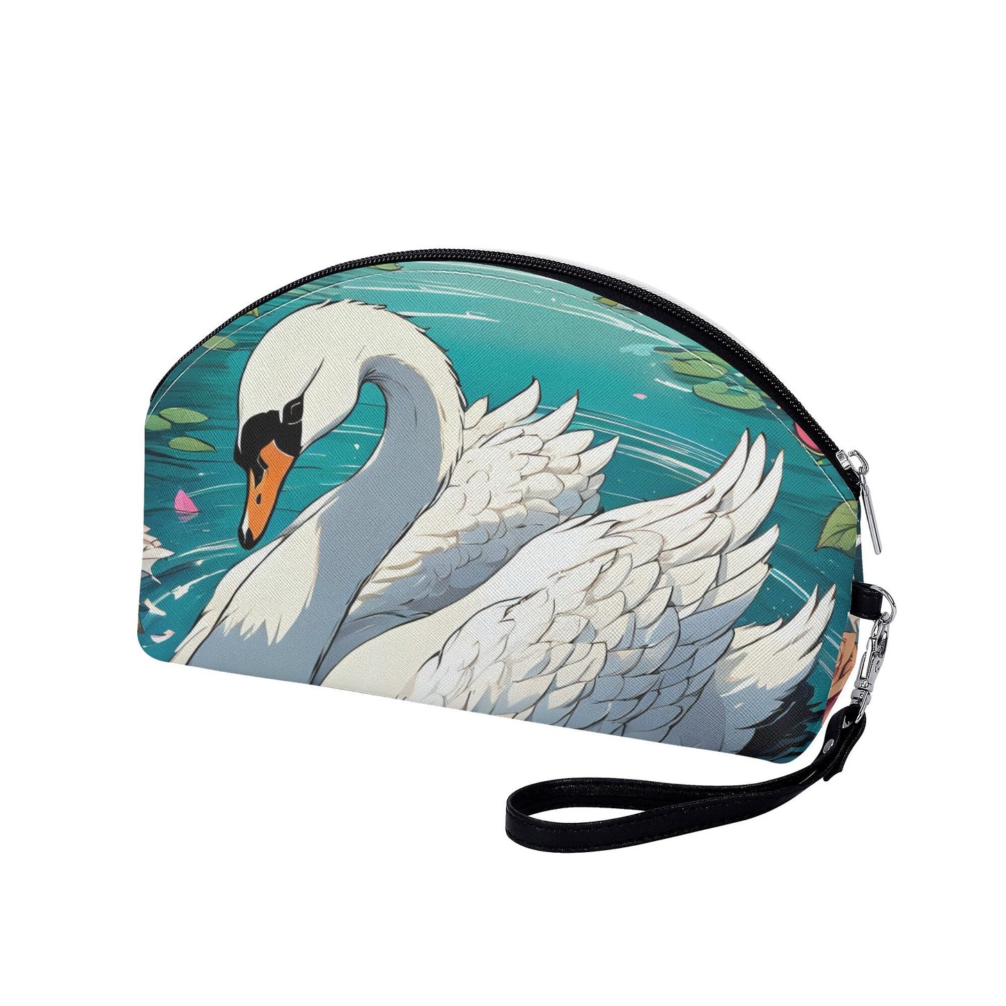 Swan Curved Cosmetic Bag