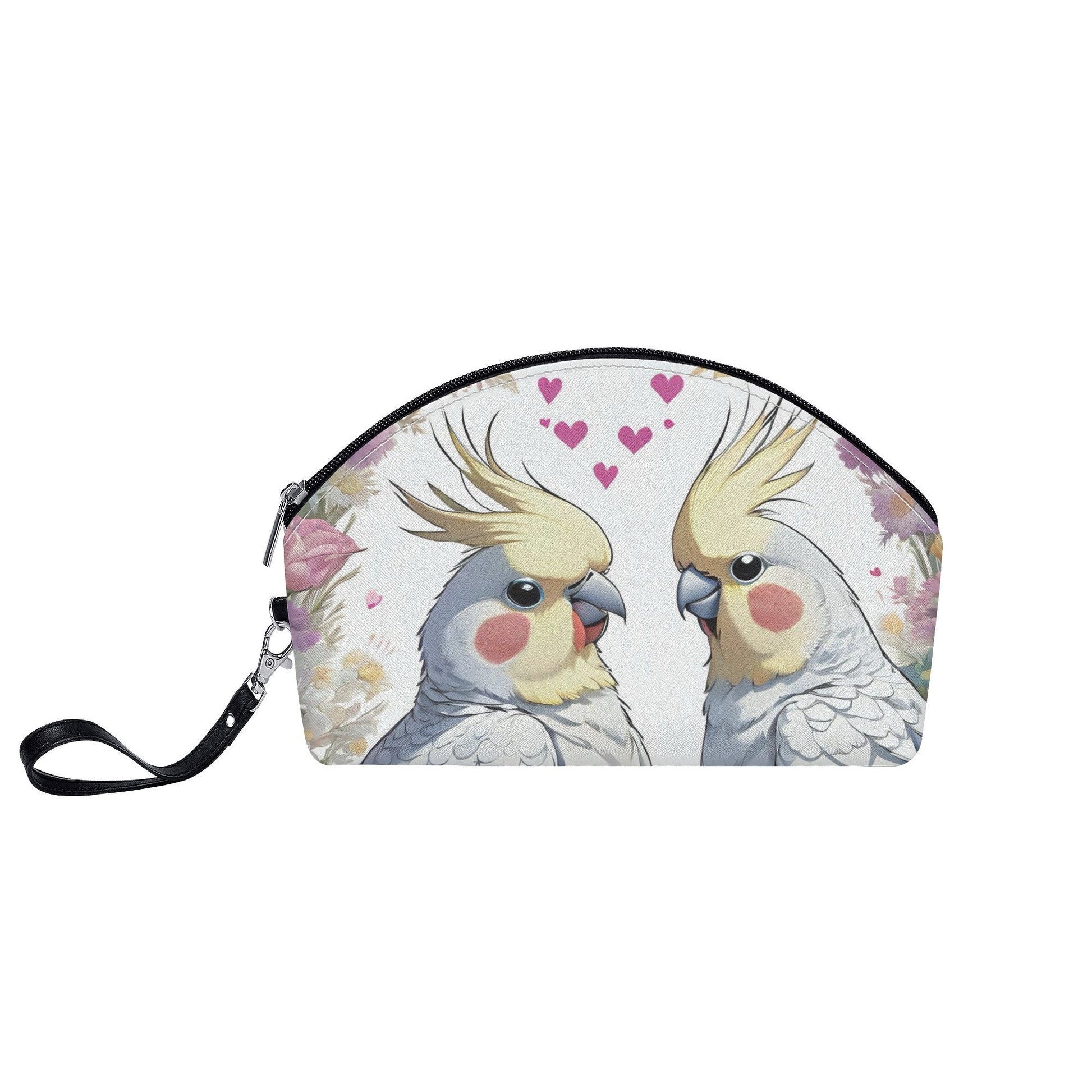 Cockatiel Curved Cosmetic Bag