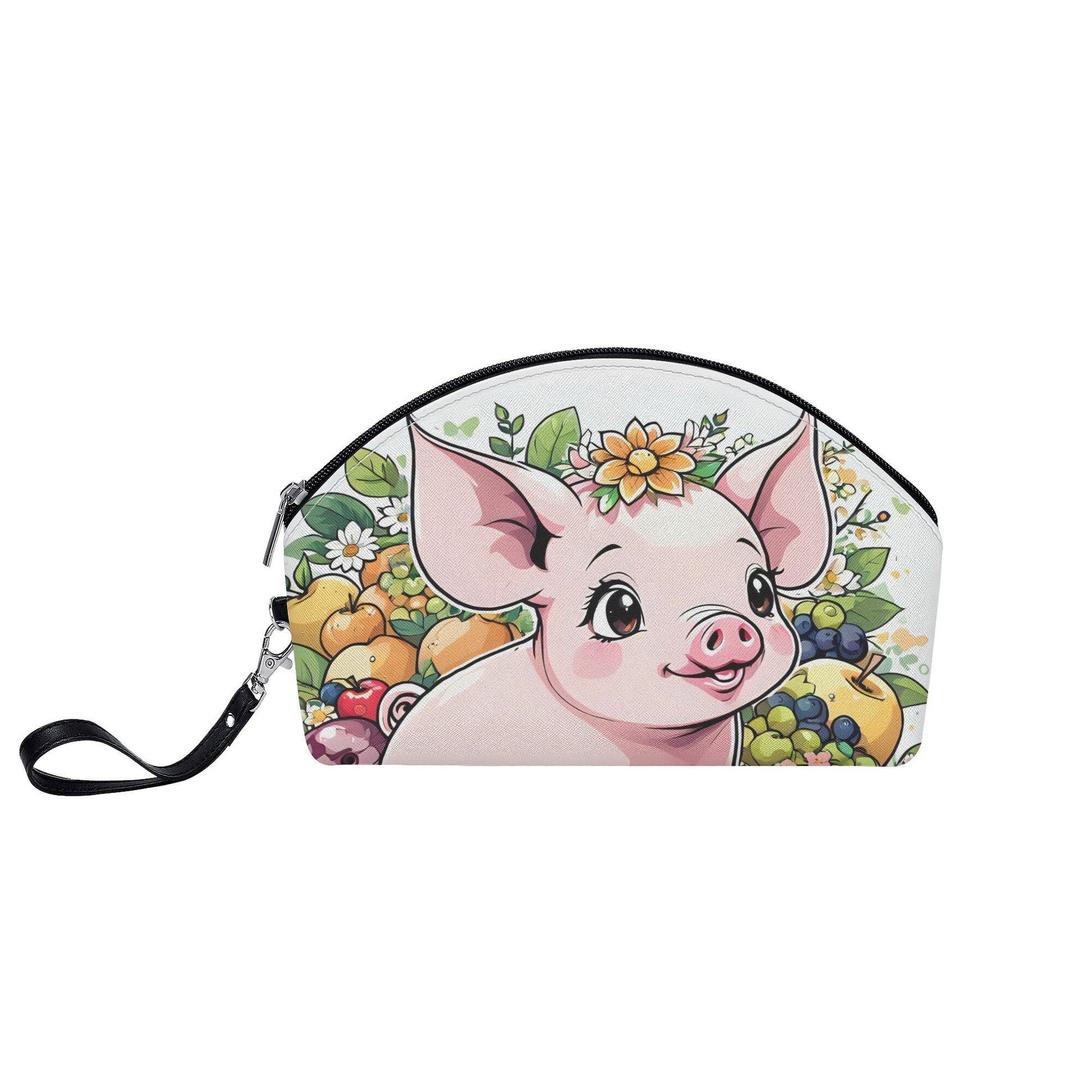 Pig Curved Cosmetic Bag