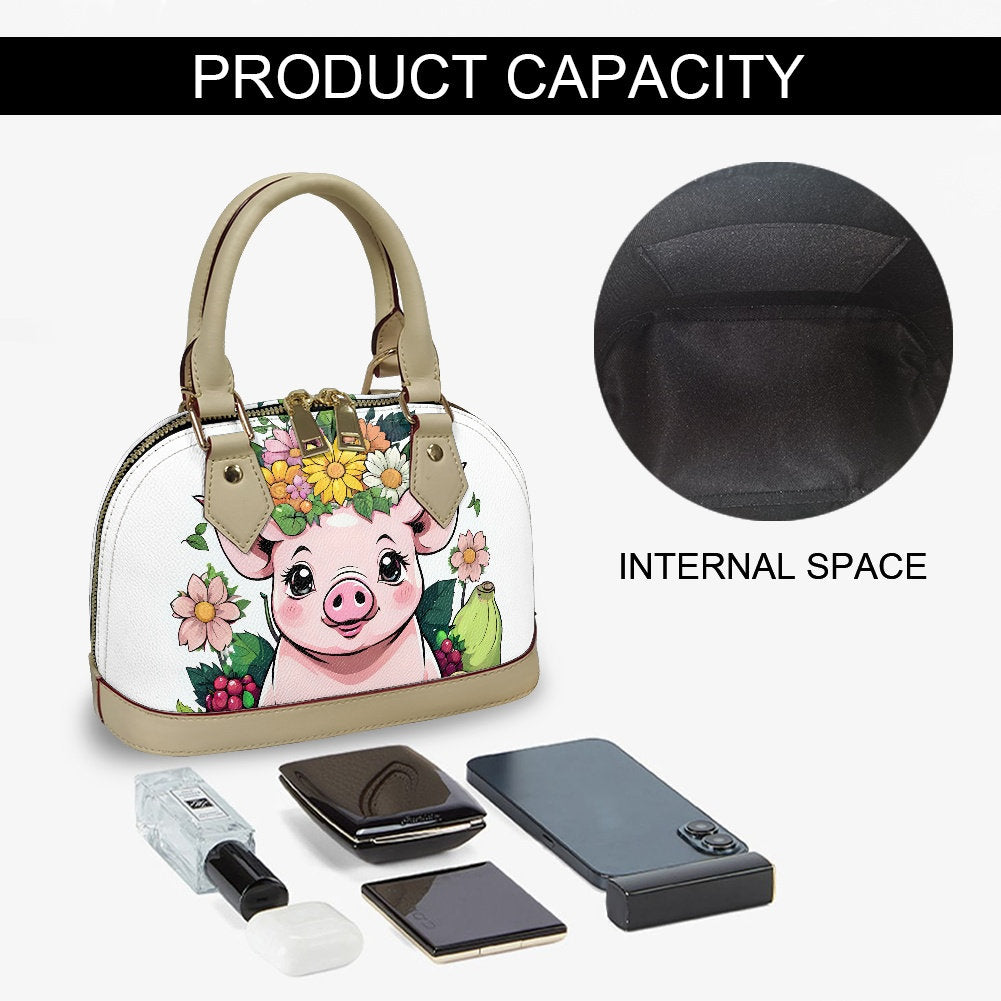 Pig handbag shell bag