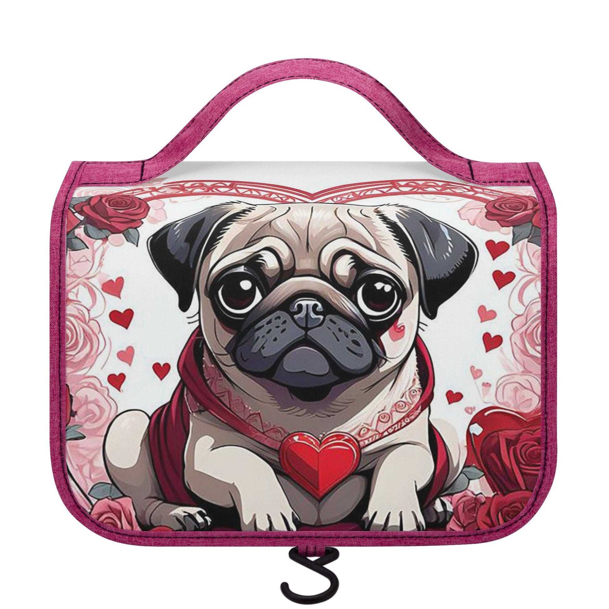 Pug Toiletry Cosmetic Travel Bag