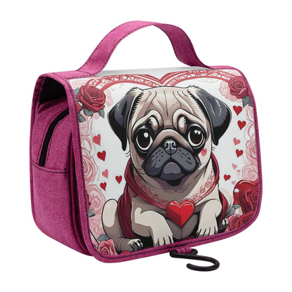 Pug Toiletry Cosmetic Travel Bag