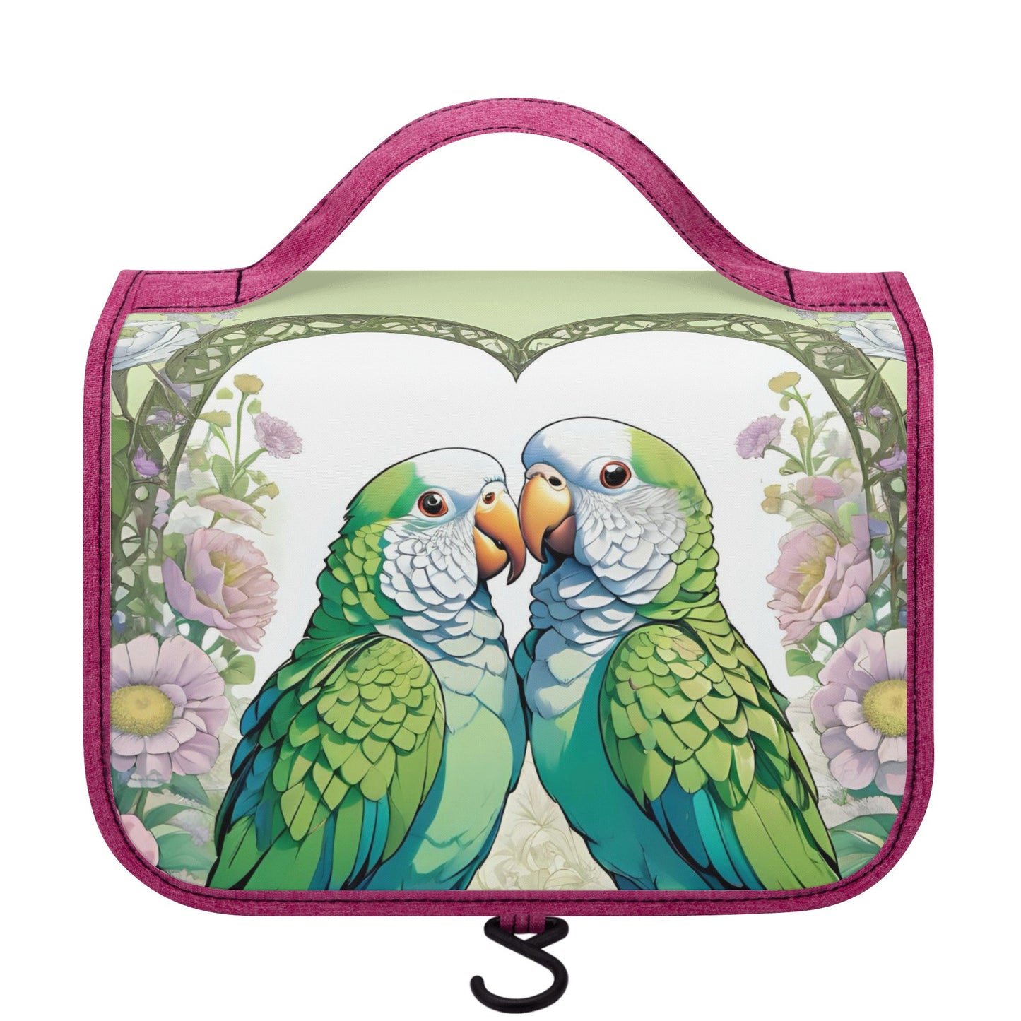 Quaker Parrot Toiletry Cosmetic Travel Bag