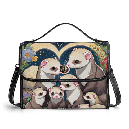 ferret PU Leather Satchel Bag