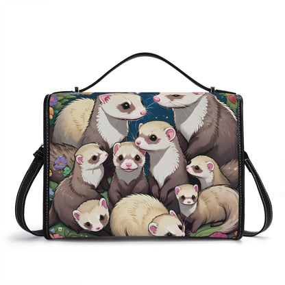 ferret PU Leather Satchel Bag