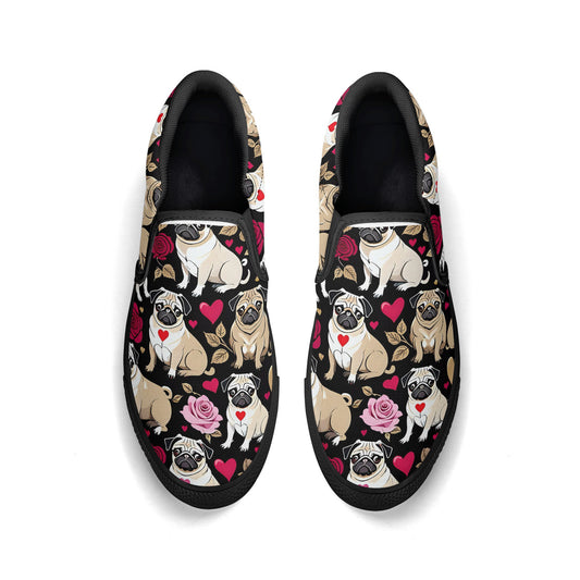 Pug Women's Slip On Shoes