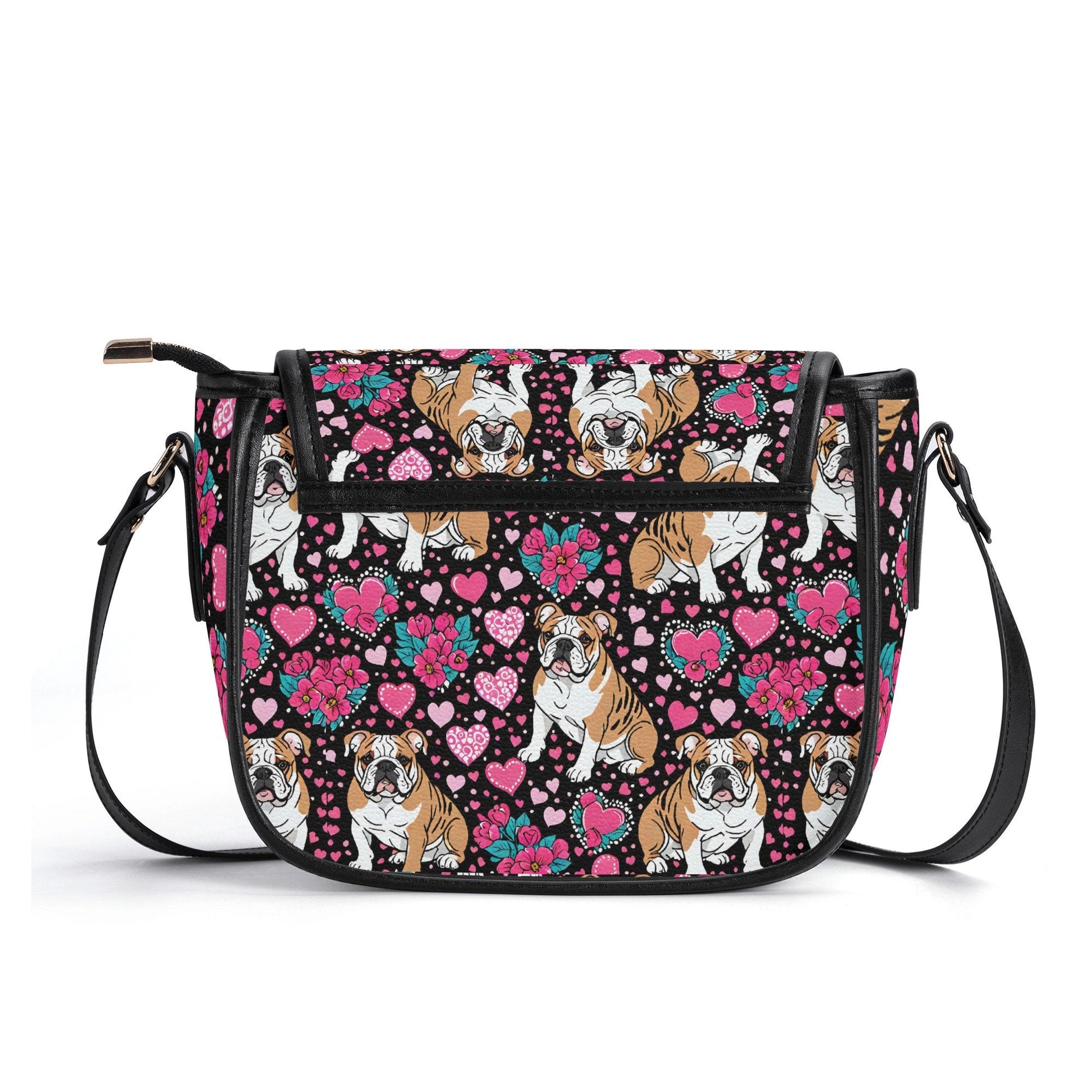 Bulldog PU Leather Saddle Bag