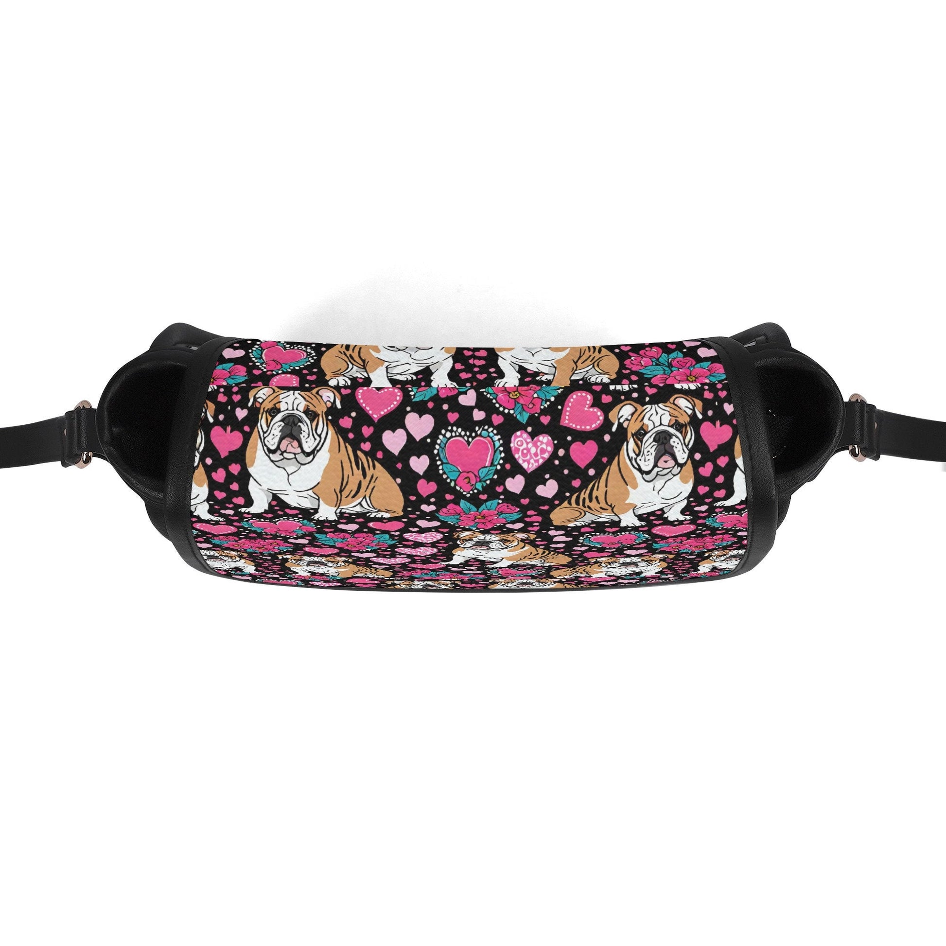 Bulldog PU Leather Saddle Bag