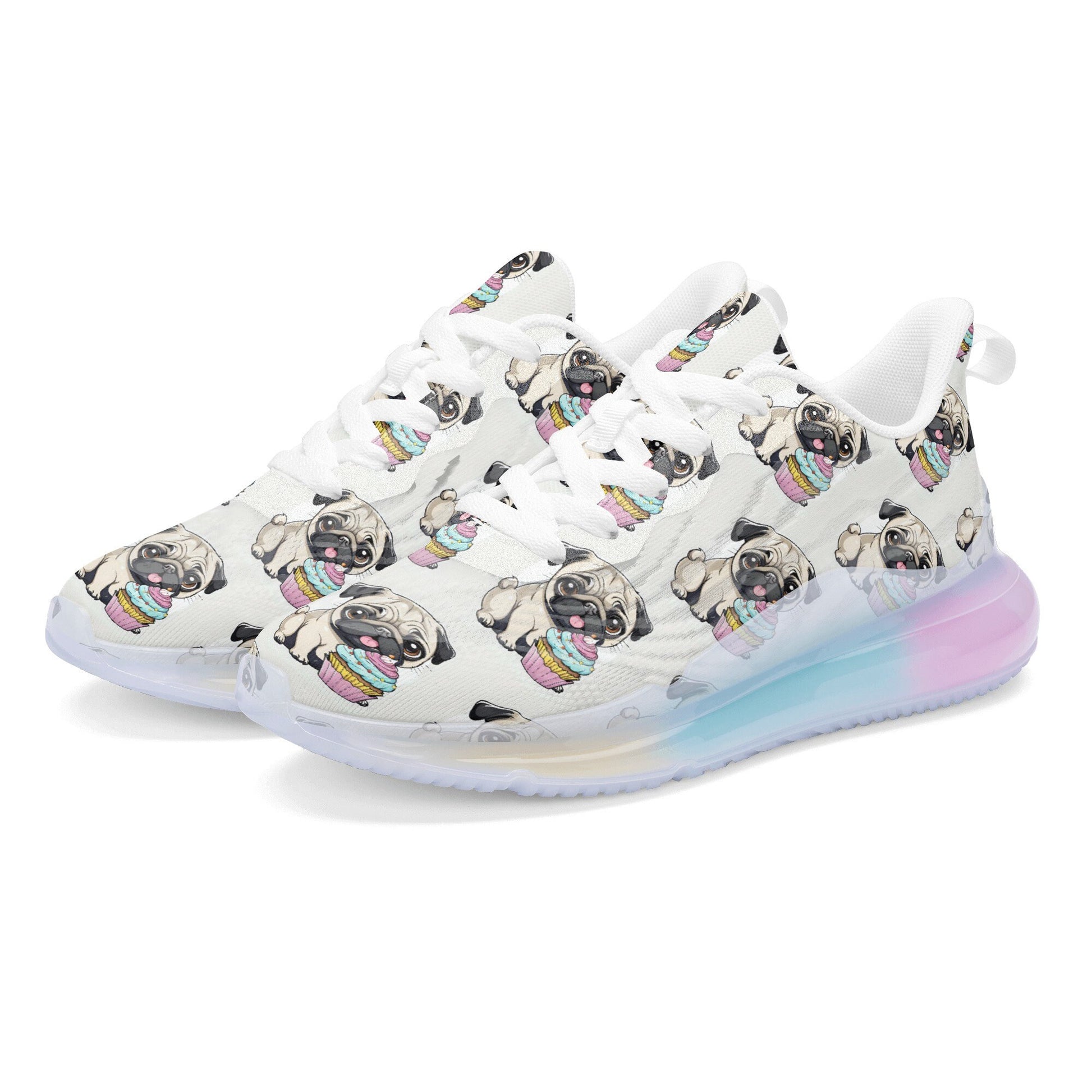 Pug Women's Rainbow Atmospheric Cushion Running Shoes
