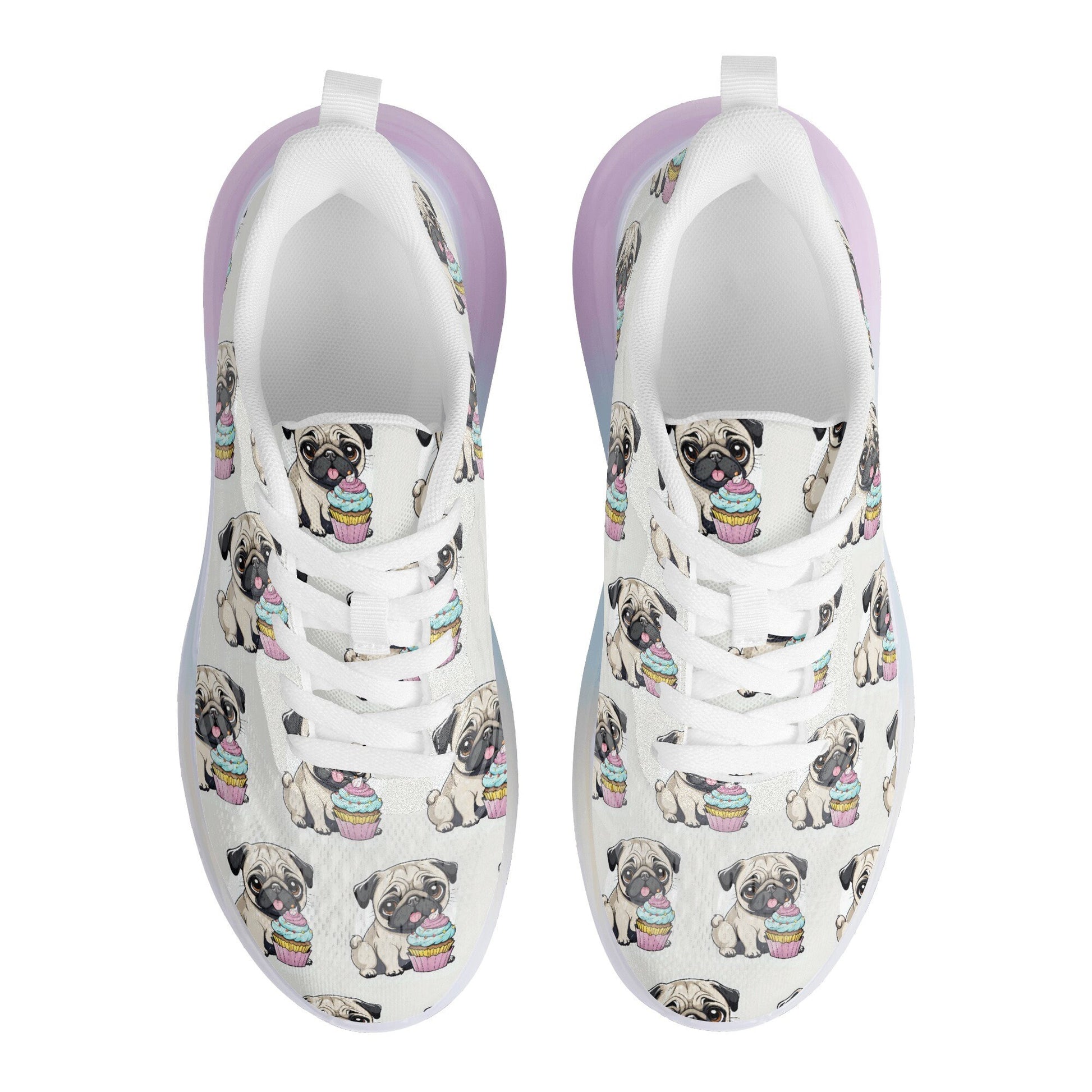 Pug Women's Rainbow Atmospheric Cushion Running Shoes