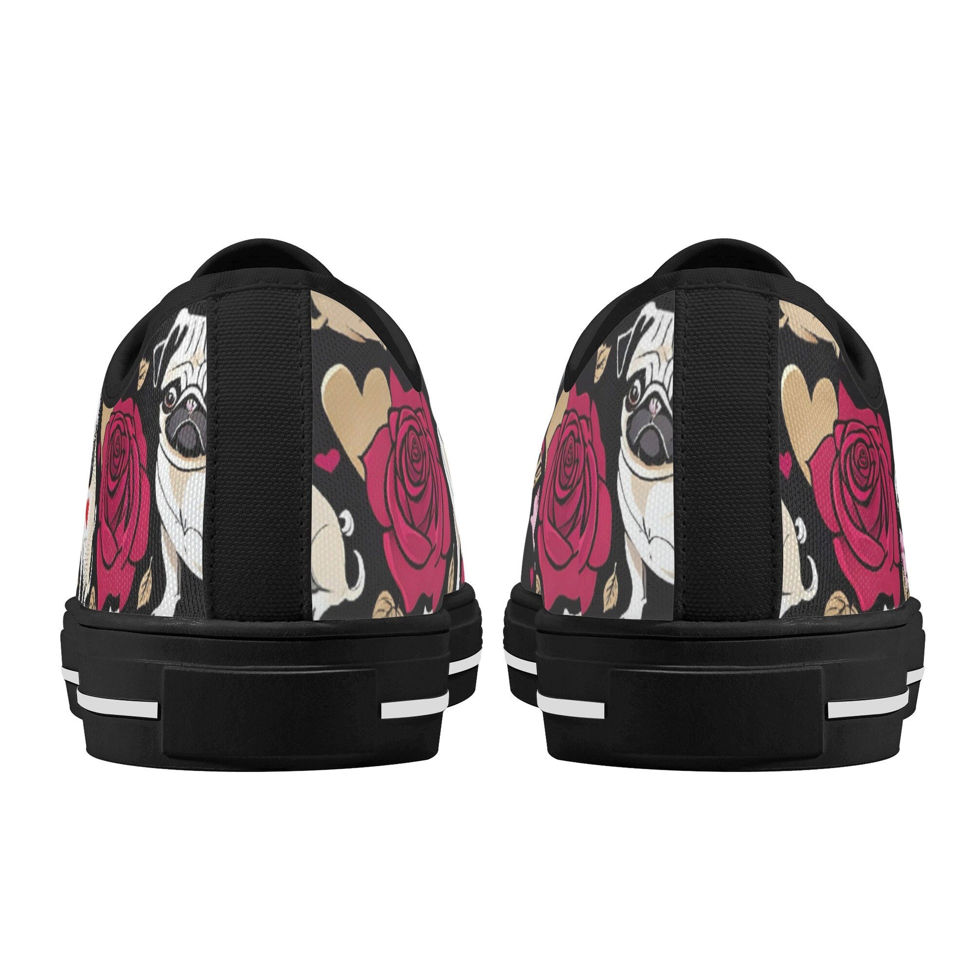 Pug Women's Low Top Canvas Shoes