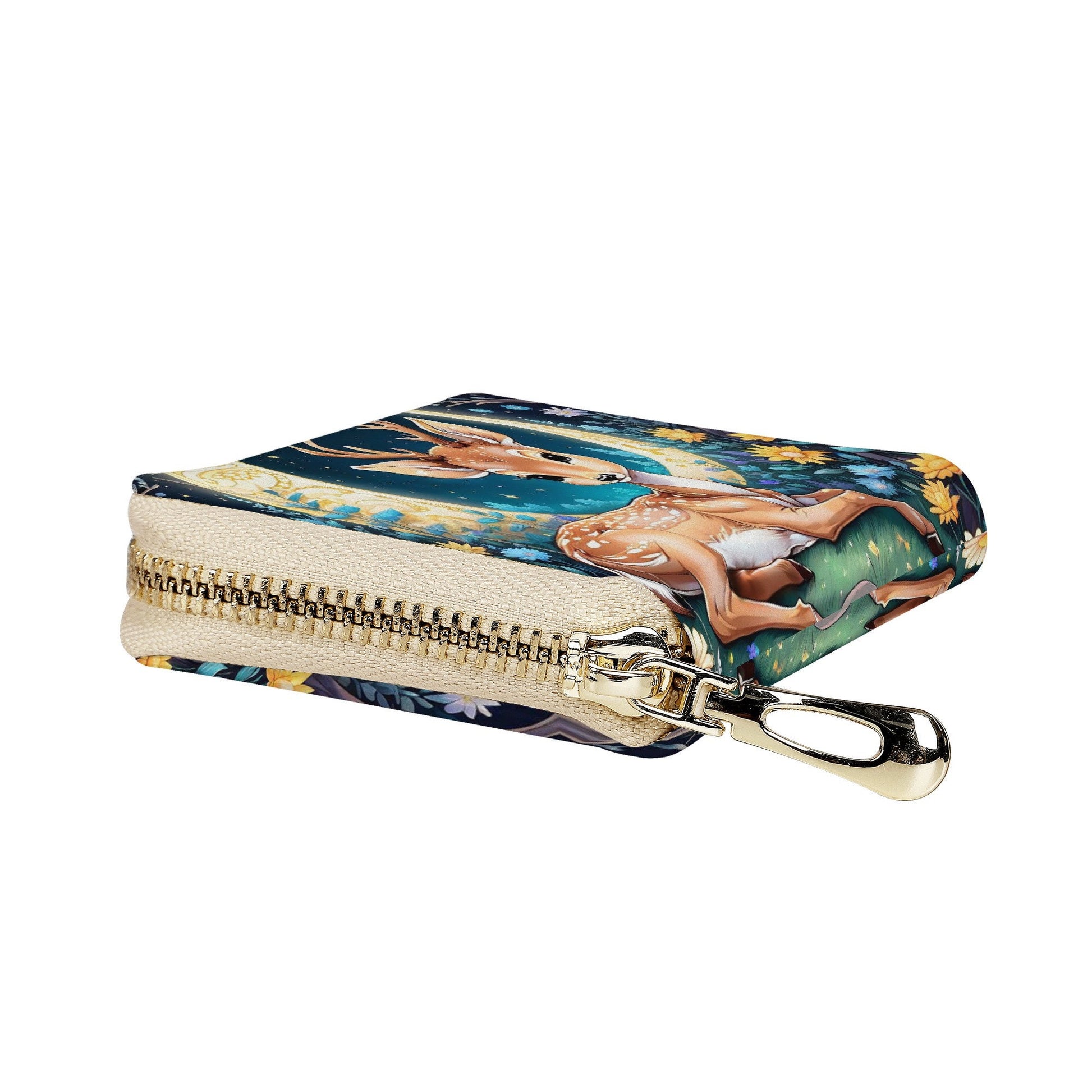 Deer Fawn Zipper Card Holder