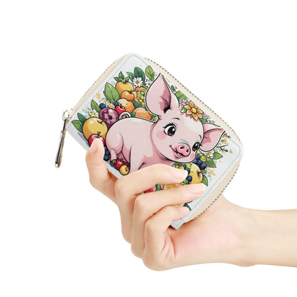 Pig Zipper Card Holder