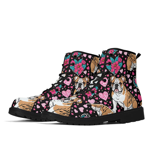 Bulldog Black Outsole Leather Boots