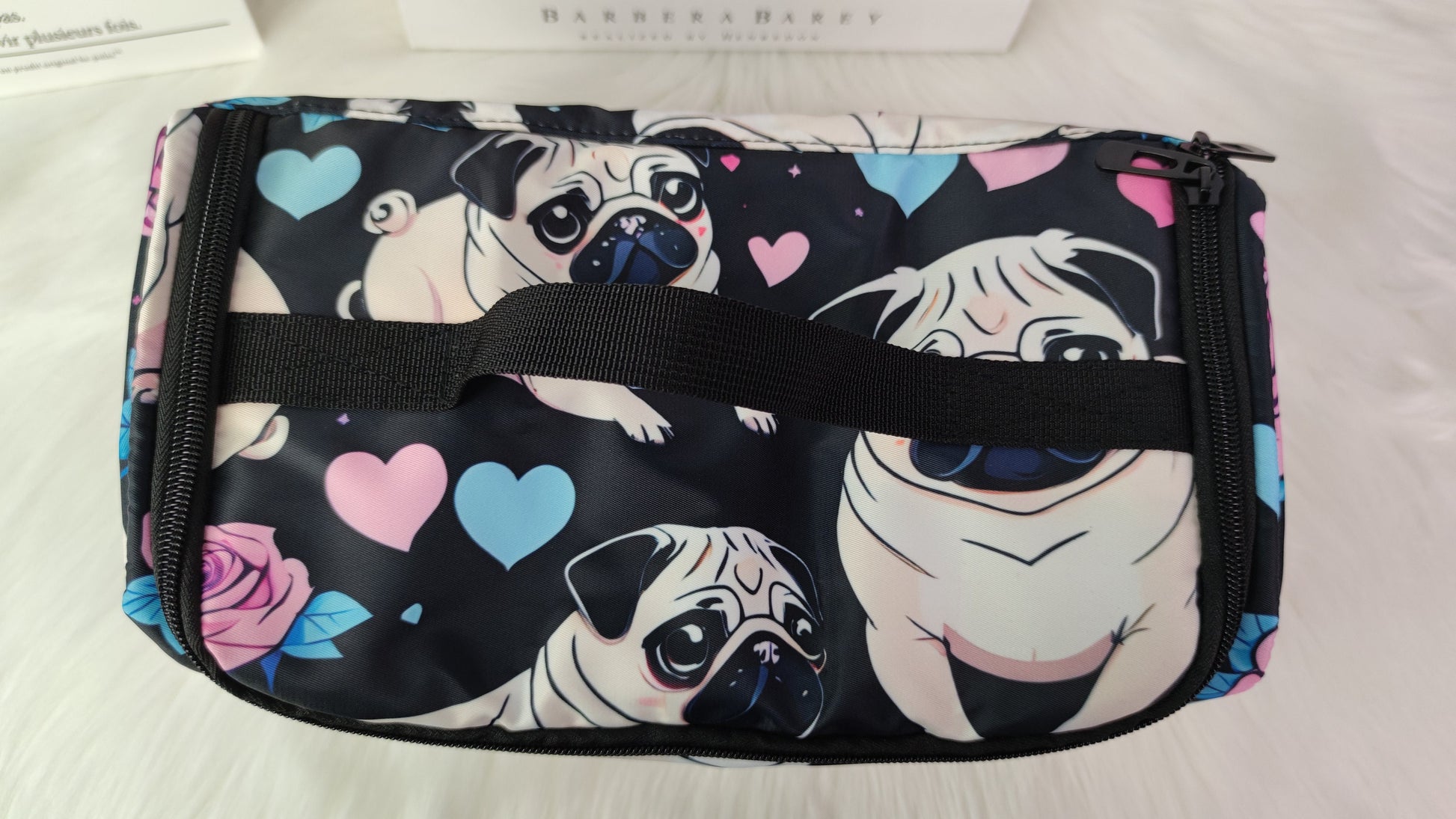 Pug hair dryer organizer traveling case storage bag