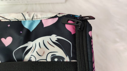 Pug hair dryer organizer traveling case storage bag